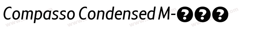 Compasso Condensed M字体转换